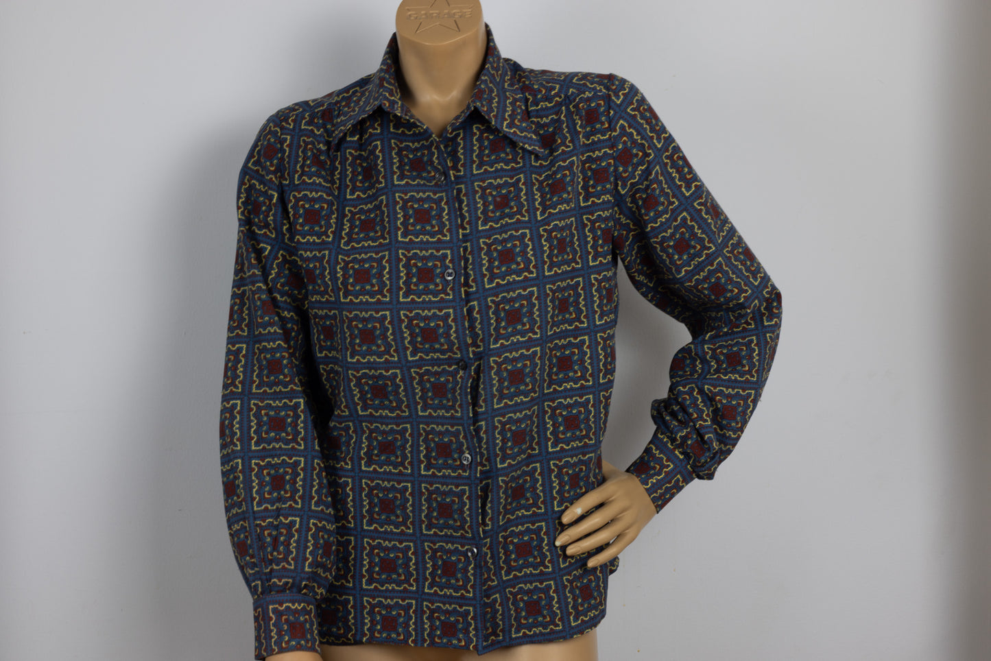 70's Button Up with Dagger Collar