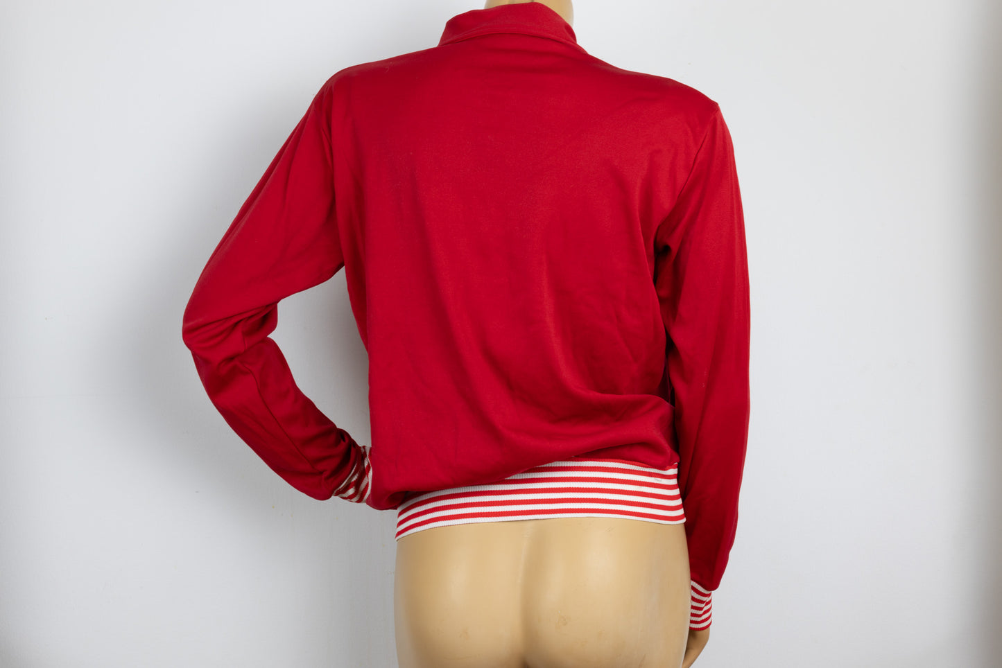 1970's Red Zip Up Track Jacket