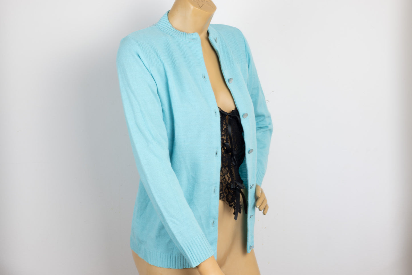 Blue Knit Cardigan