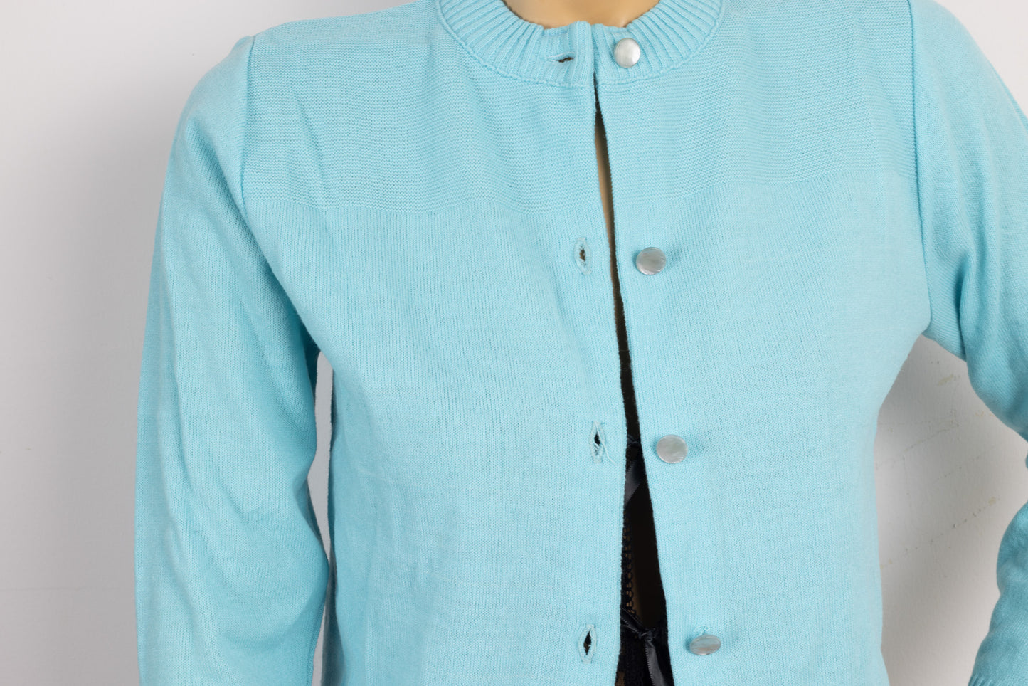 Blue Knit Cardigan